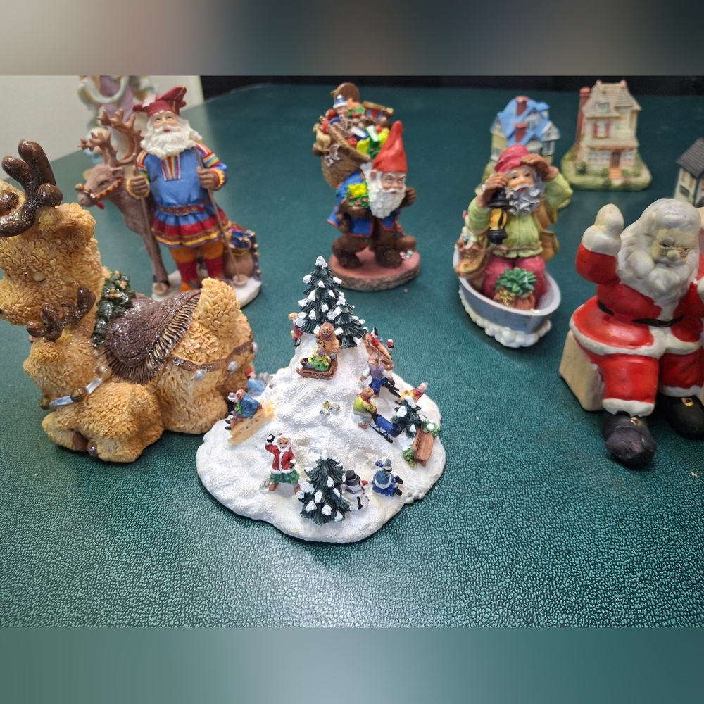 Festive Christmas Figurine Set